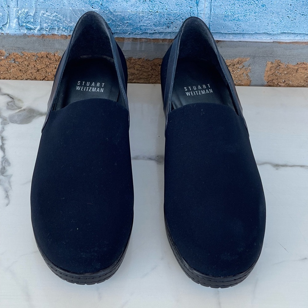 Stuart Weitzman Microsoft Loafer With Wedge Size 8 - image 2